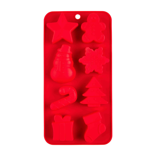 RED CHRISTMAS SILICONE MOLD SET