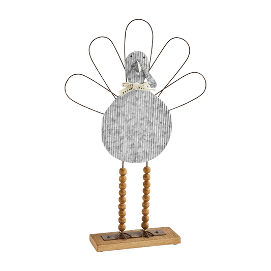 LARGE TIN TURKEY TABLE SITTER