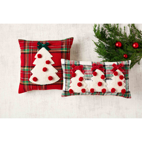 TARTAN HOOKED LUMBAR PILLOW