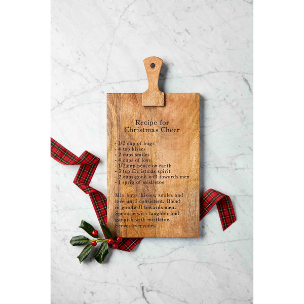 CHRISTMAS CHEER RECIPE BOARD