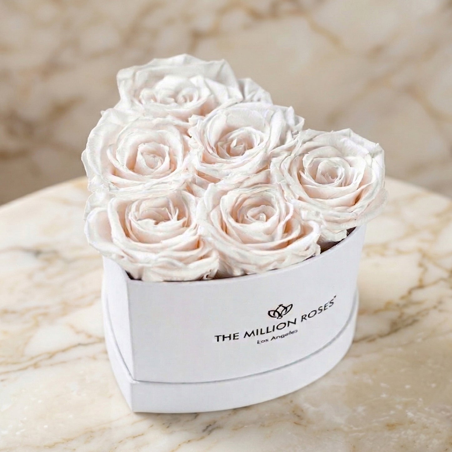 Baby Heart White Box | White Roses  (Online Exclusive)