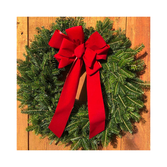 2 Pack of Balsam Fir Wreaths With Bow (Online Exclusive)