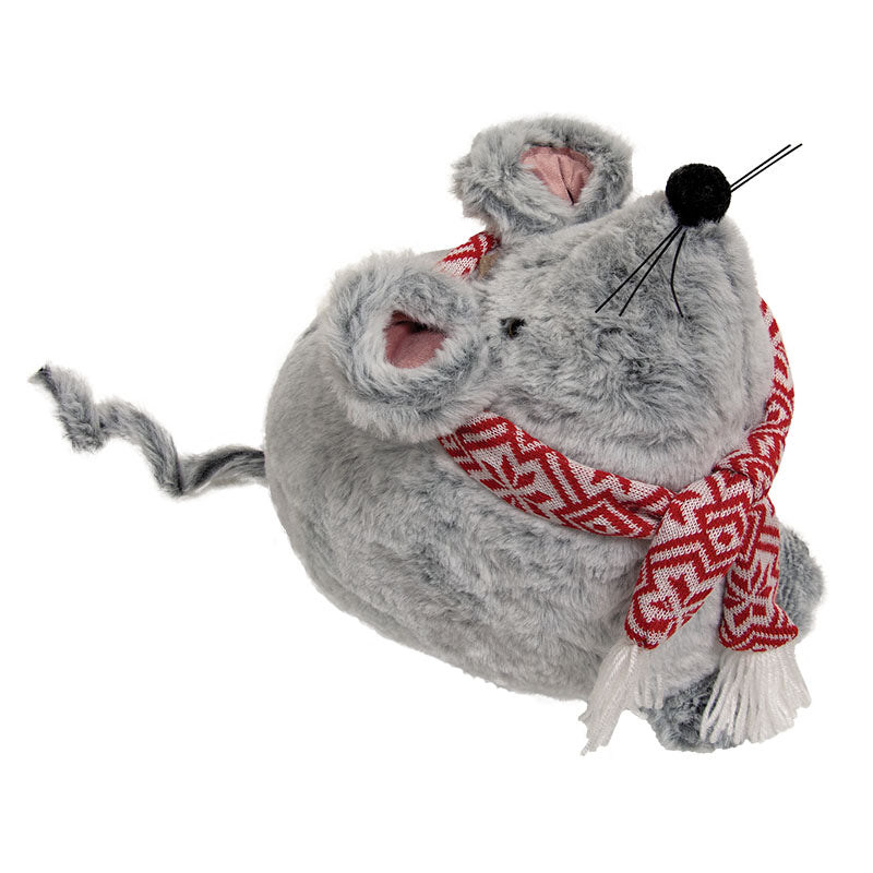 Gray Fur Mouse Doorstopper