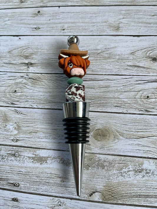 Highland Cow Wine Stopper