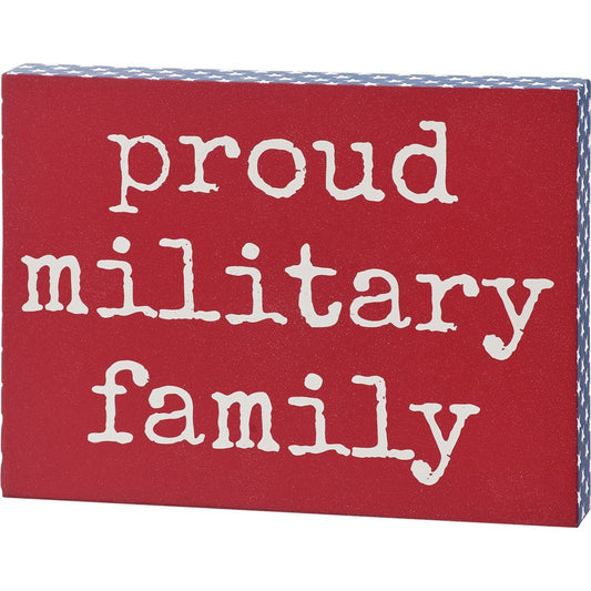Military Family Box Sign