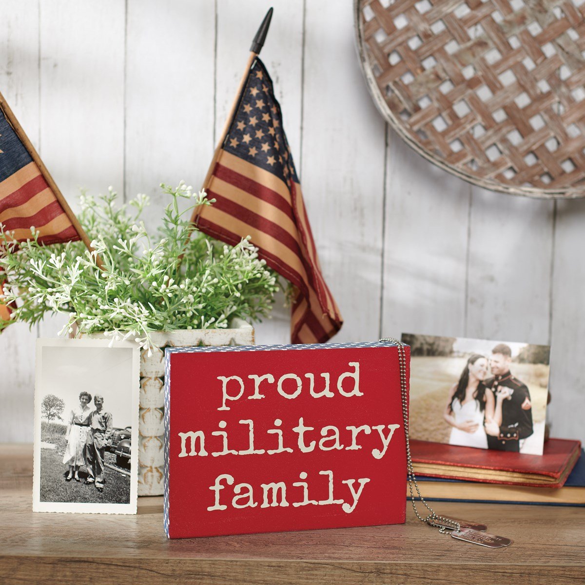 Military Family Box Sign