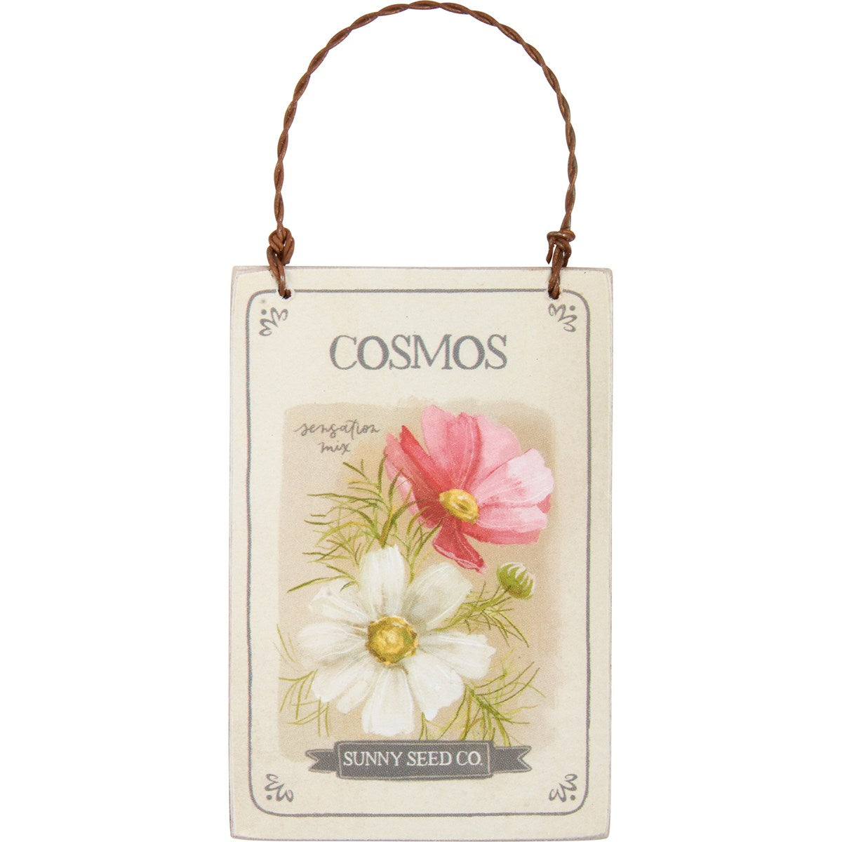 Flower Seed Packets Ornament Set