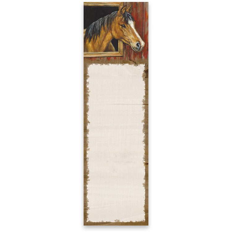 Buckskin Horse List Notepad