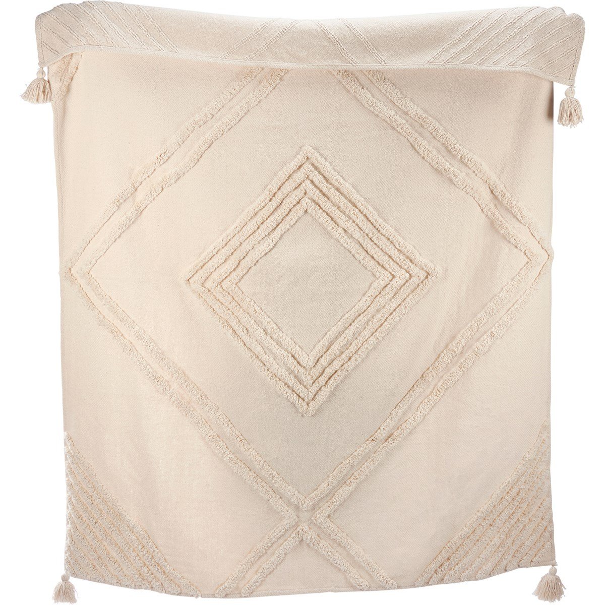 Tufted Diamond Throw