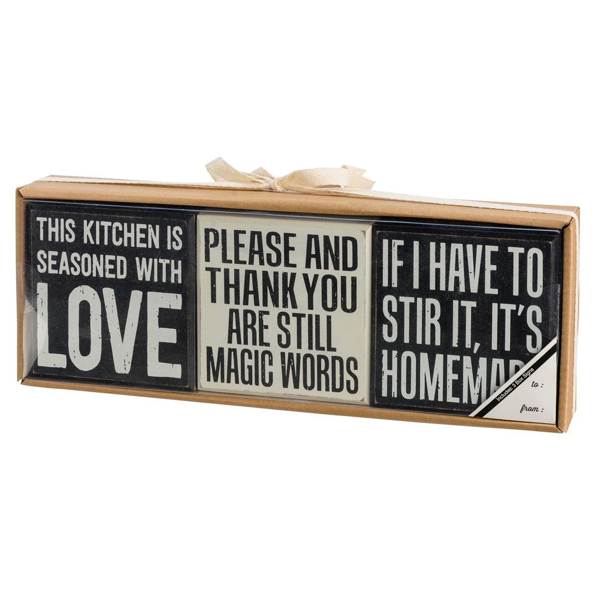 Kitchen Box Sign Set