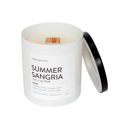 Summer Sangria White Tumbler Candle