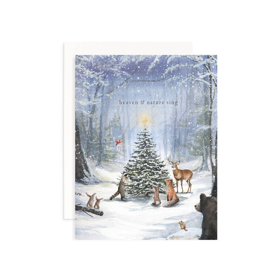 Heaven and Nature Sing Christmas Greeting Card