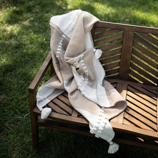 Hand Woven Laney Throw Brown