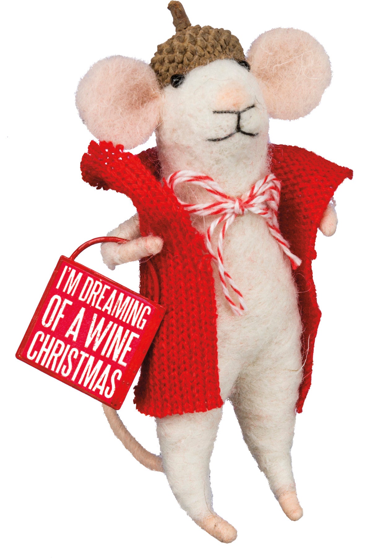 Wine Christmas Mouse Critter