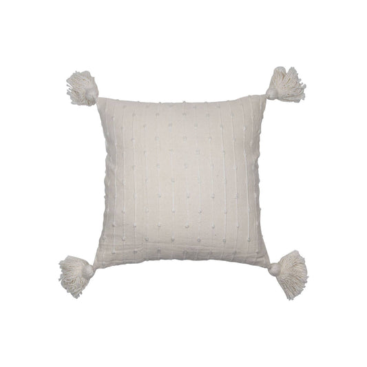 18X18 Hand Woven Kira Pillow White