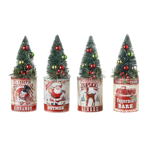 Holiday Spice Containers w/Tree