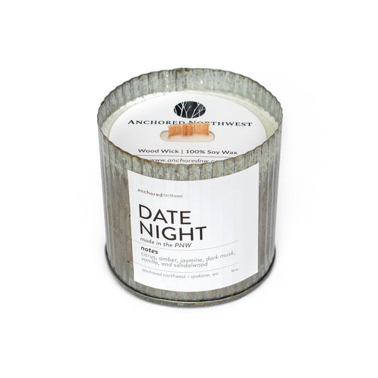 Date Night Rustic Vintage Candle