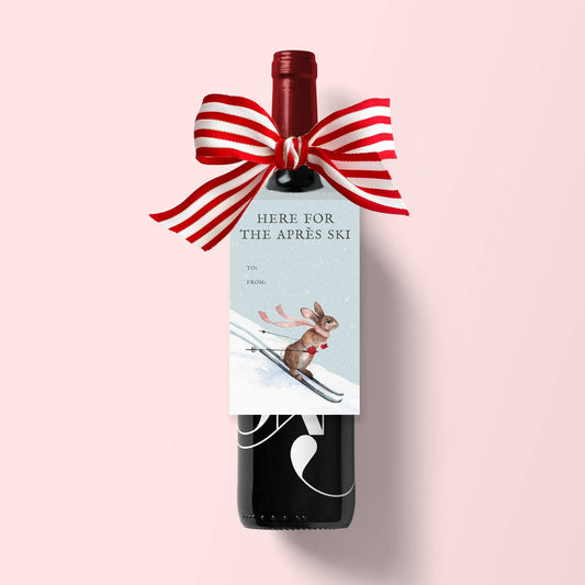 Here for the Aprés Ski Wine Tags