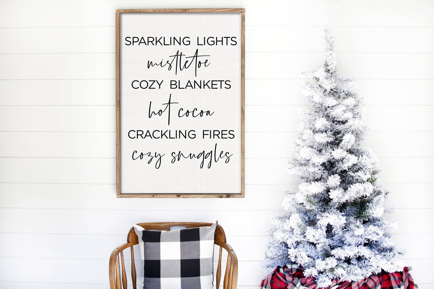 Rustic Wooden Christmas Sign