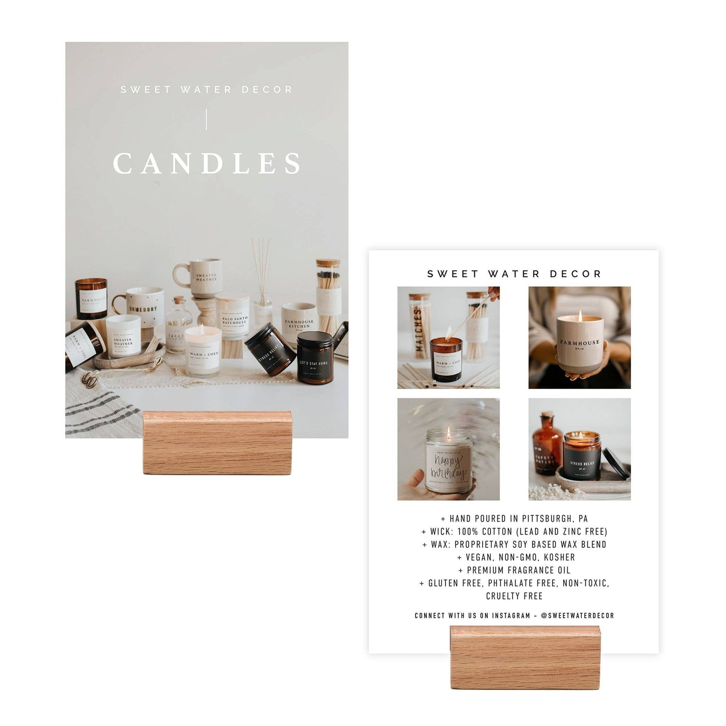 Candle Shelf Talker + Block 5 x 7