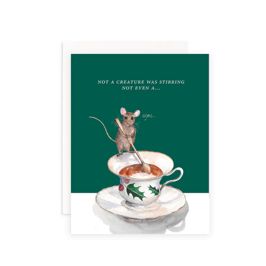 Not a Creature Was Stirring Christmas Greeting Card