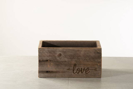 Reclaimed Wood Planter / Organizer Crate
