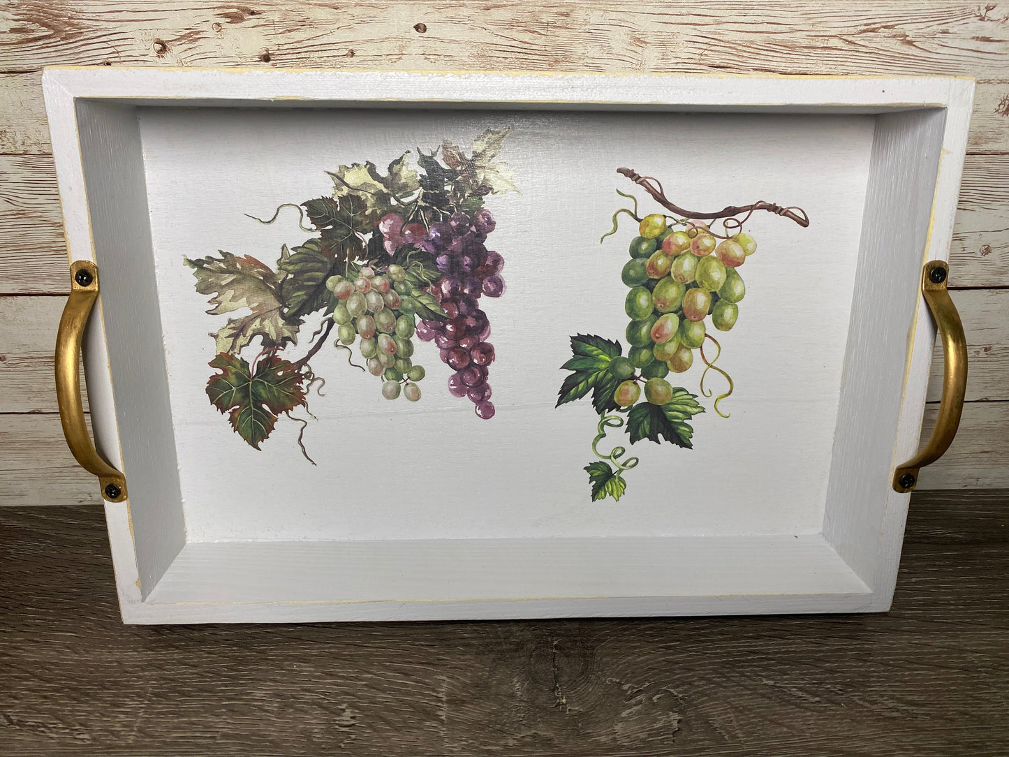 Grapes For Days Decorative Ottoman Tray