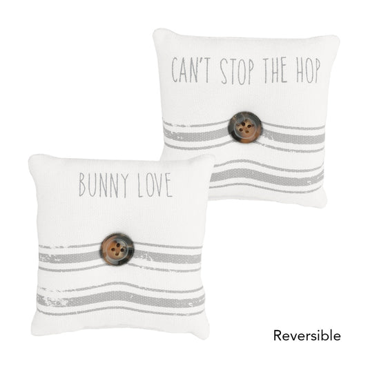 Hop/Bunny Mini Reversible Pillow