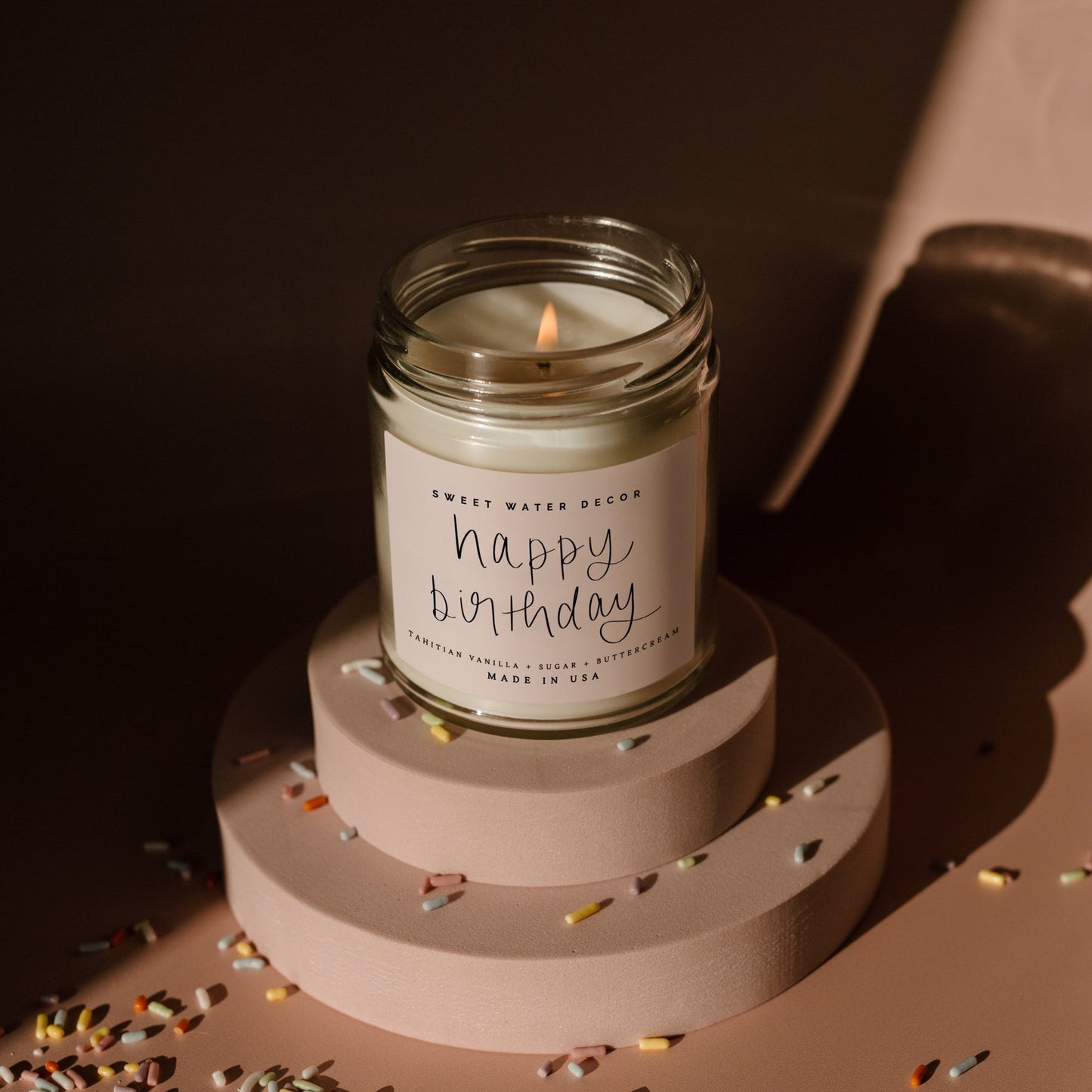 Happy Birthday Soy Candle - Vanilla Buttercream
