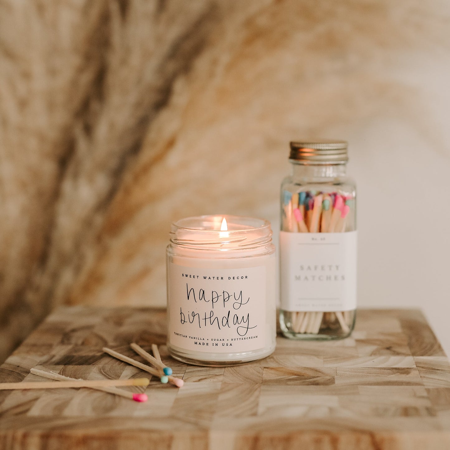 Happy Birthday Soy Candle - Vanilla Buttercream