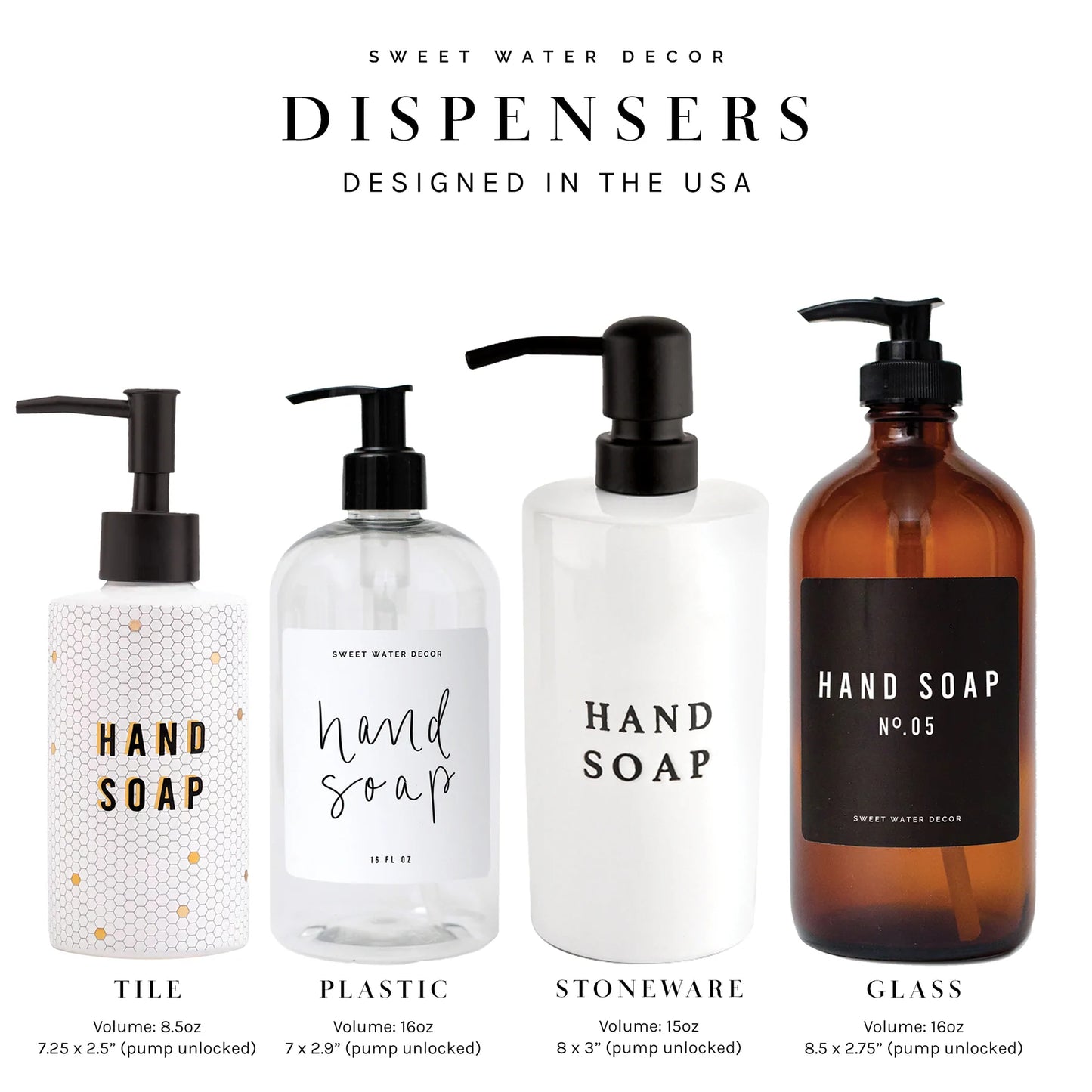 Glass Hand Soap Dispenser