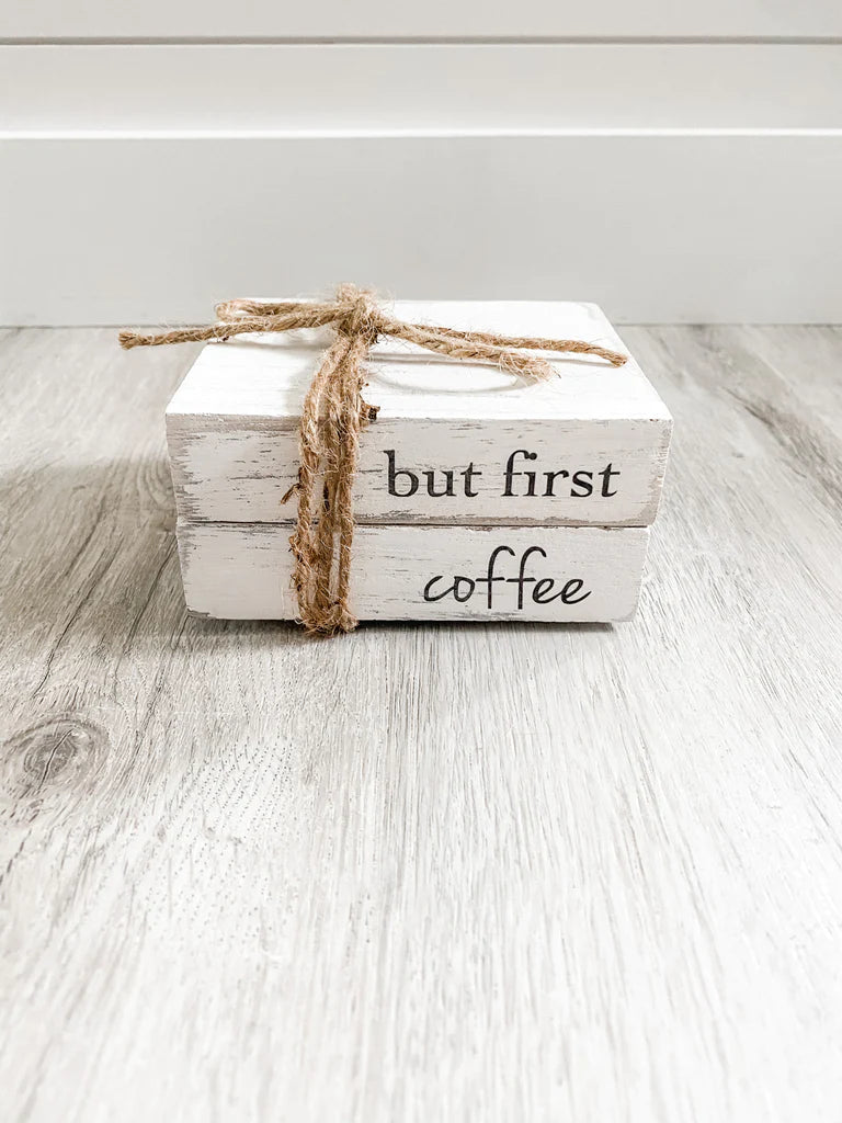 Coffee Wood Block Set