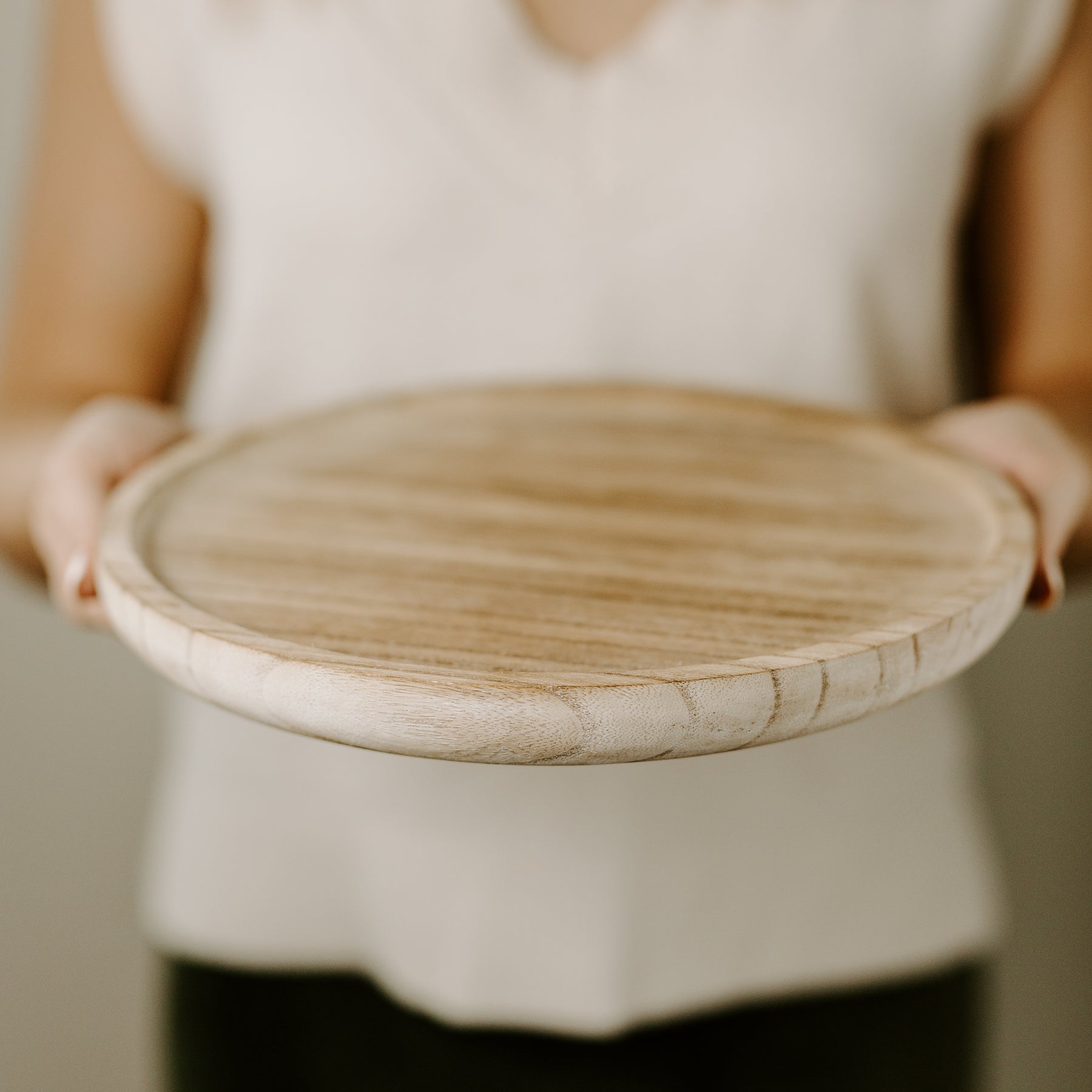Ike Wooden Round Decorative Tray 15 + Reviews