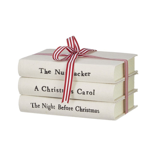 Cream Stacked Christmas Books