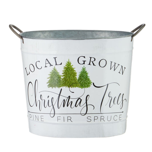 Local Grown Christmas Tree Handled Bucket