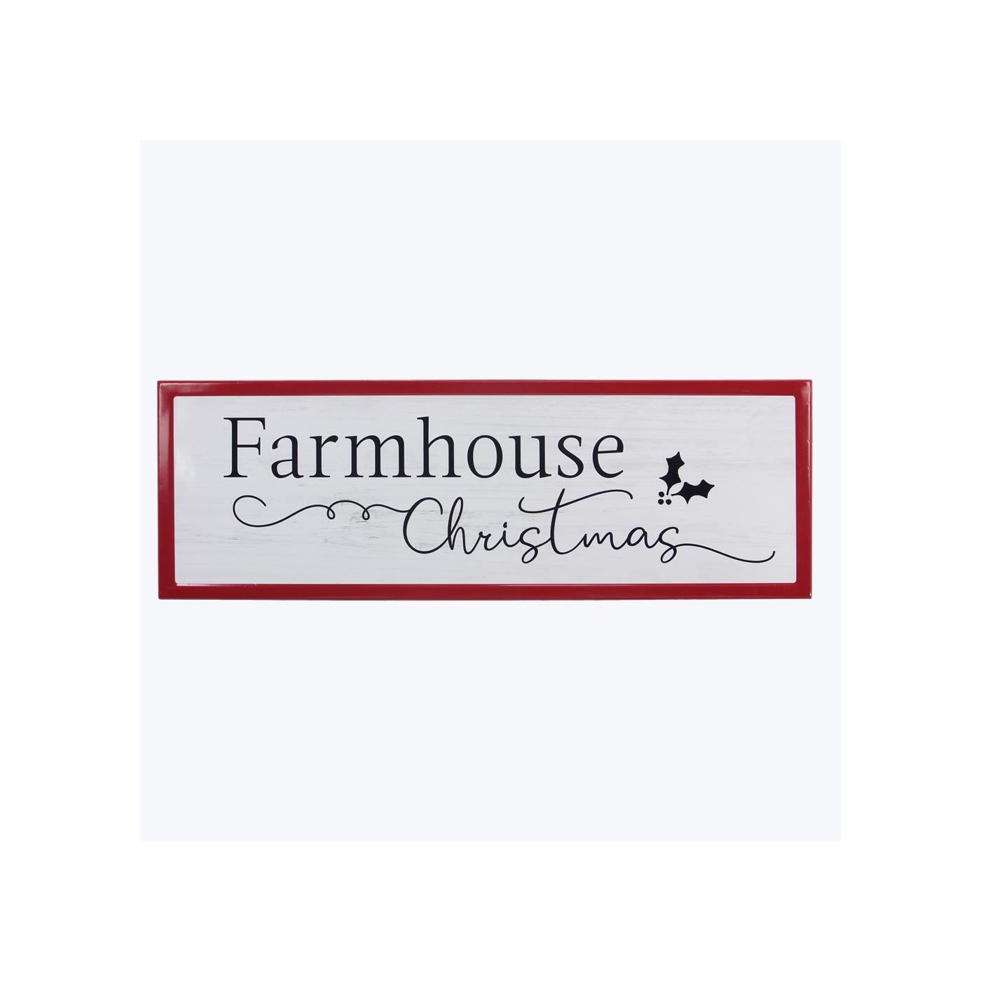 Metal Farmhouse Christmas Sign