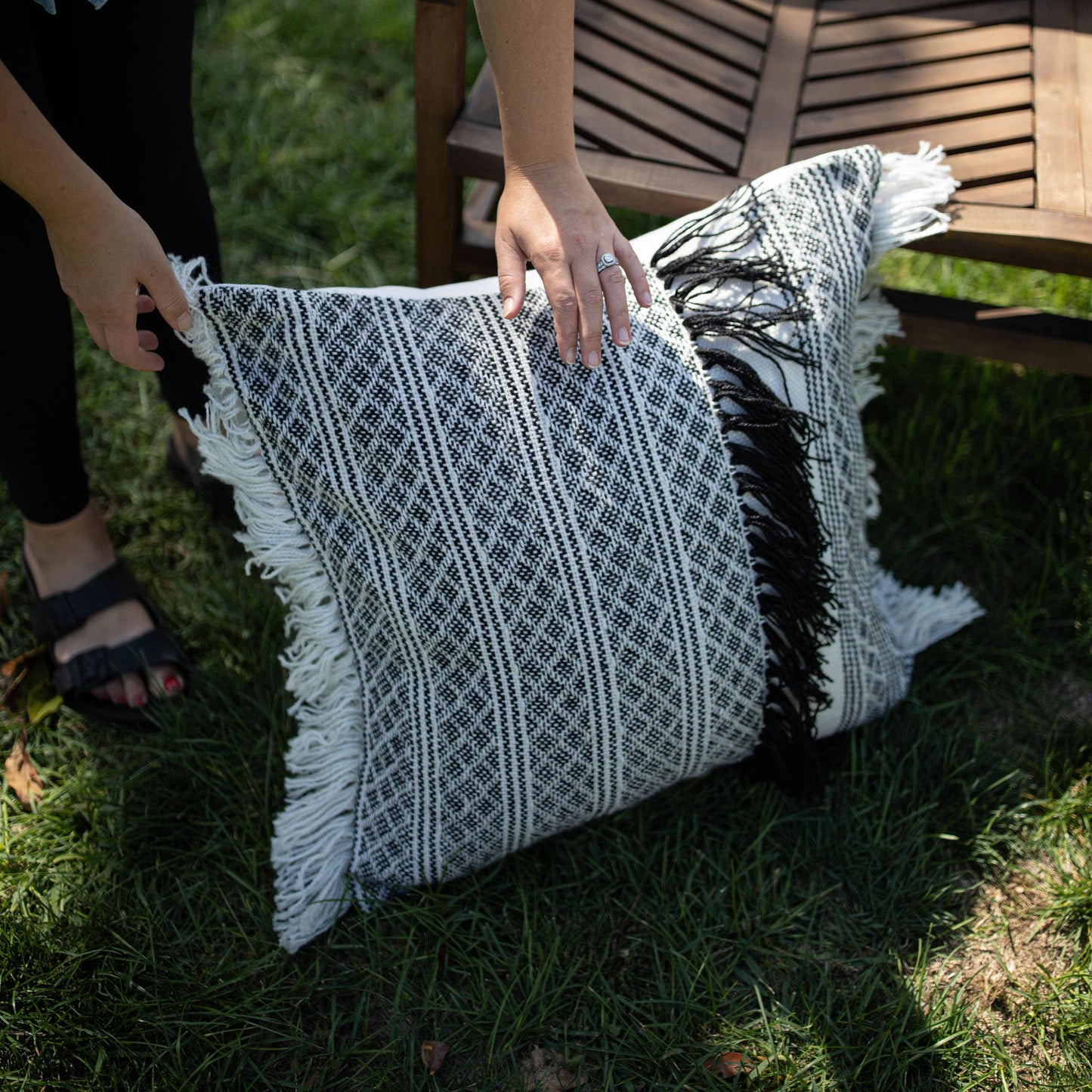24x24 Hand Woven Malika Pillow