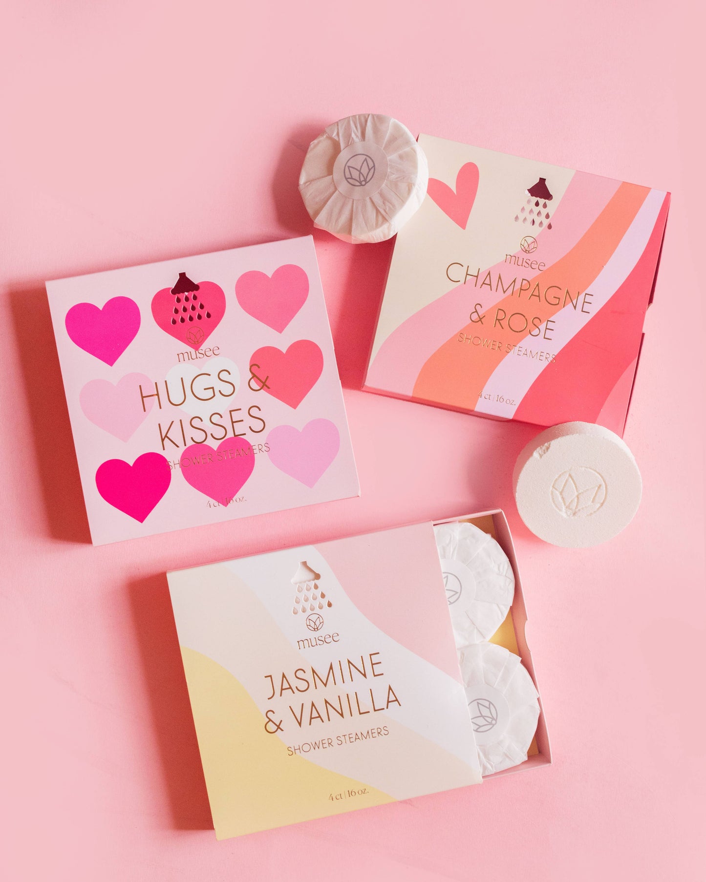 Champagne and Rose Shower Steamers
