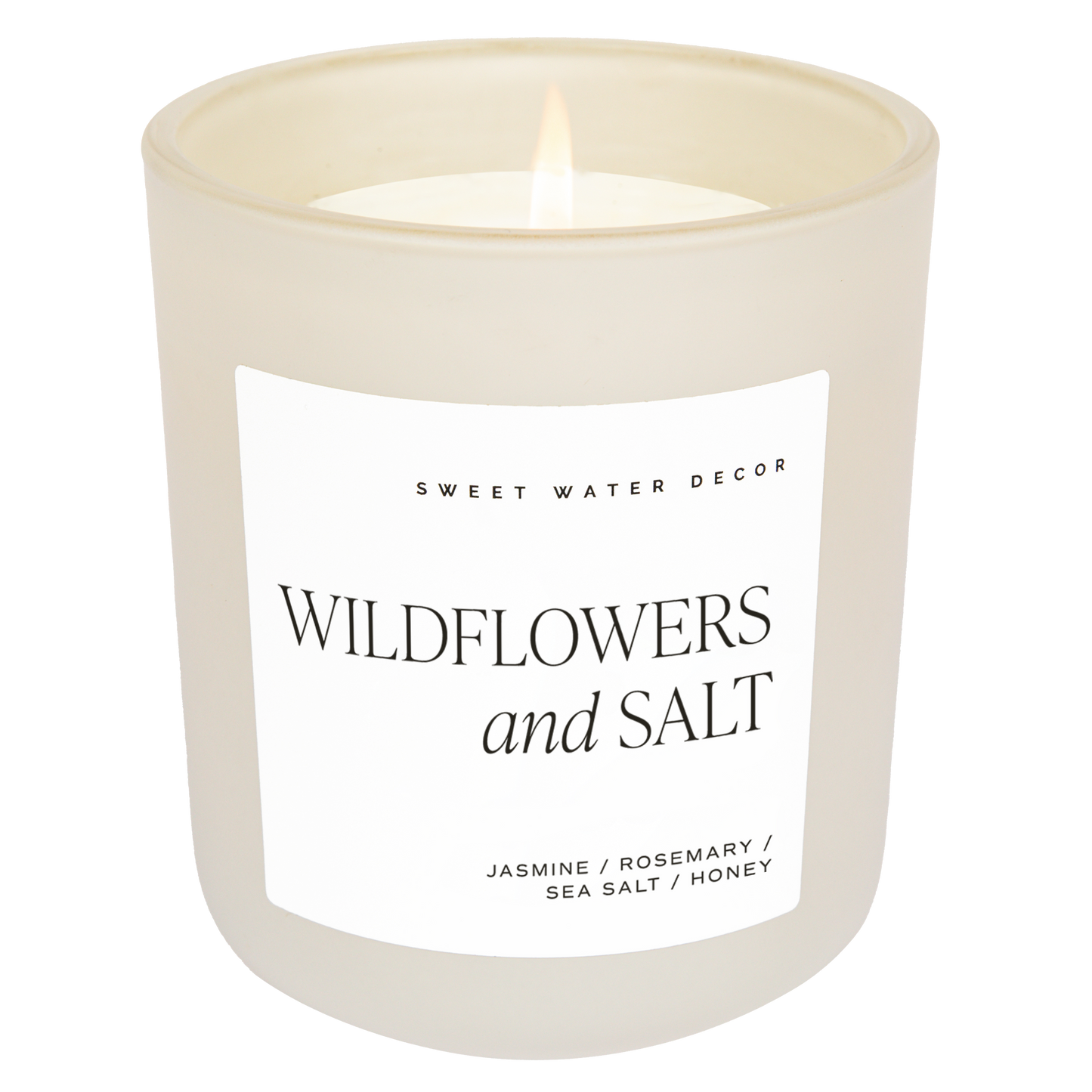 Wildflowers and Salt Candle