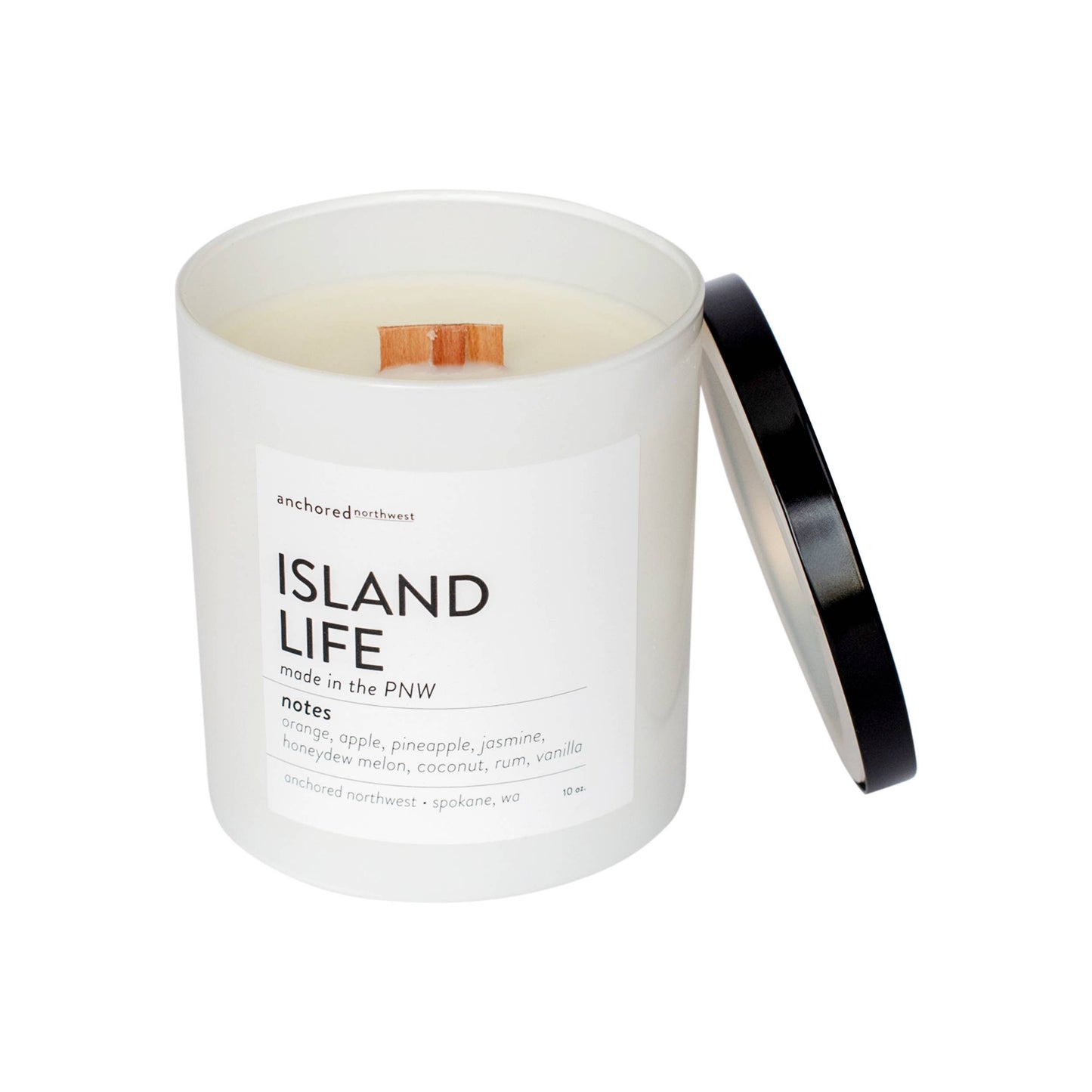 Island Life White Tumbler Candle
