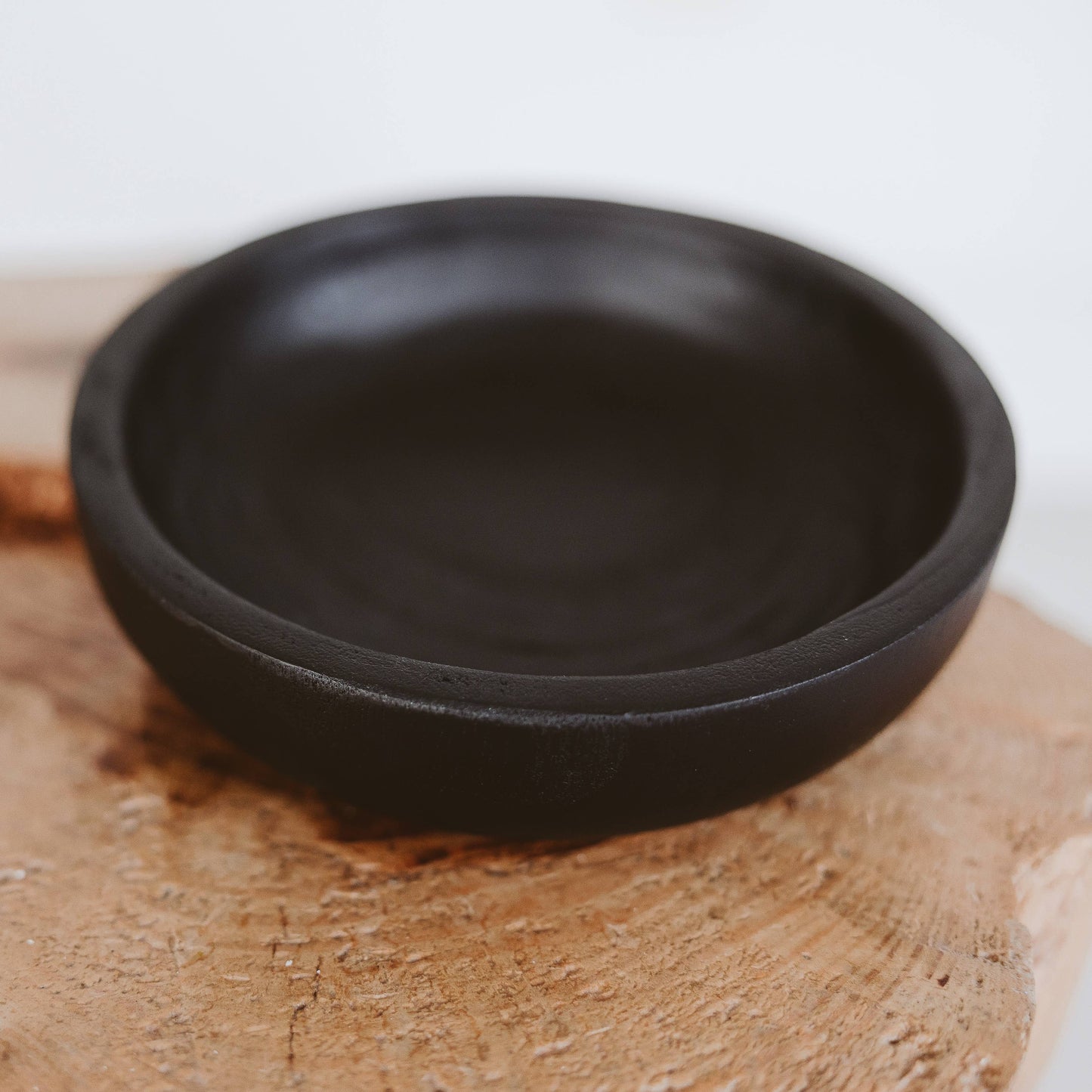 Decorative Wood Bowl - Black