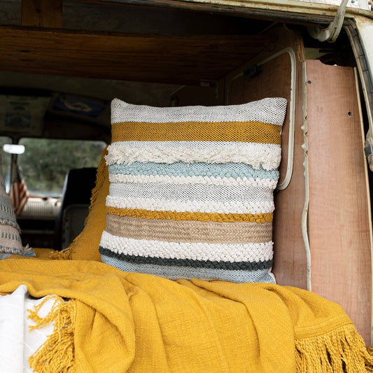 20X20 Hand Woven Aba Pillow