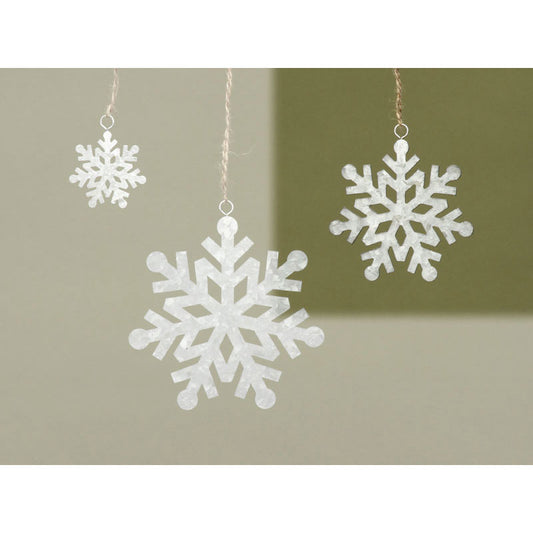 Galvanized Snowflake Ornament