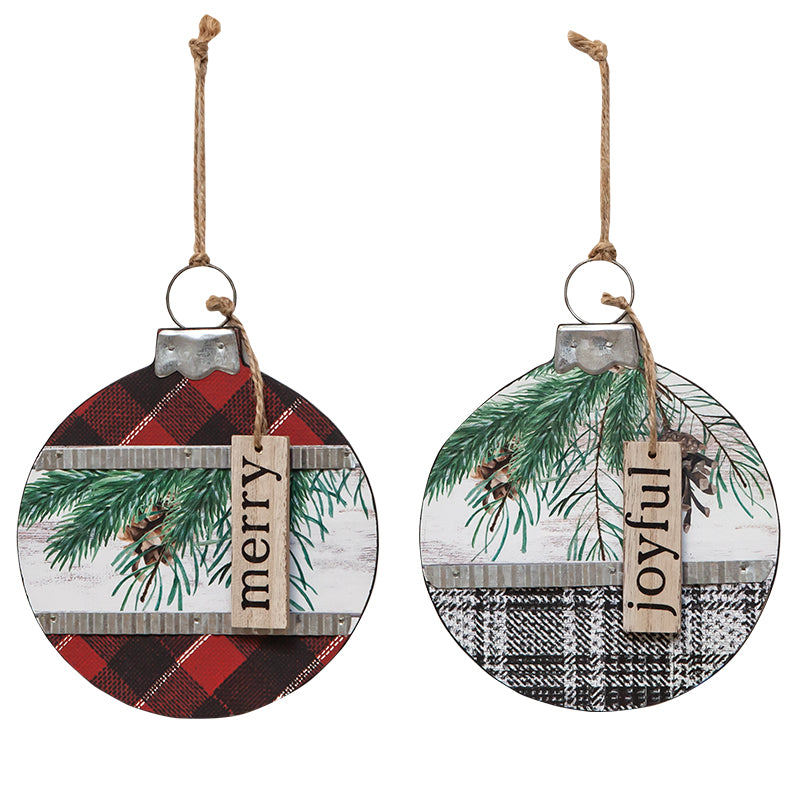 Joyful and Merry Ornament