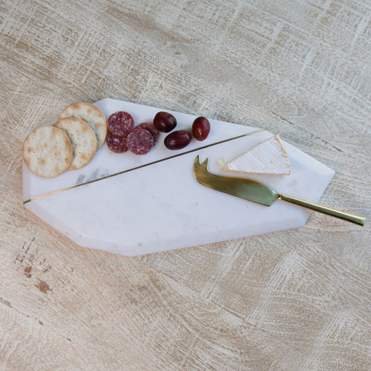 Marble and Gold Cheese Board