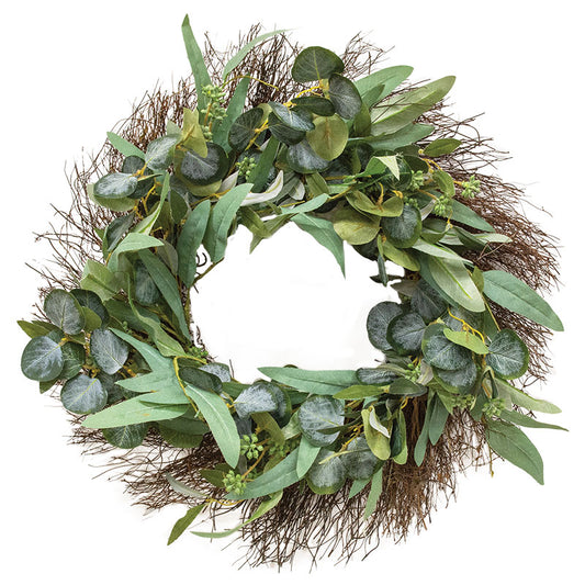 Green Leaf w/Seed Wreath